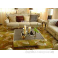 Yellow Hand Tufted Wool Carpet , Handmade Rugs For Living R